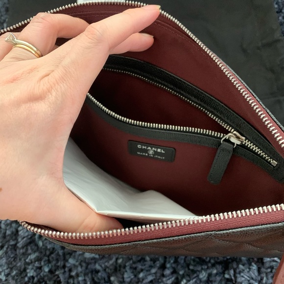 Chanel classic caviar clutch pouch - Picture 6 of 10